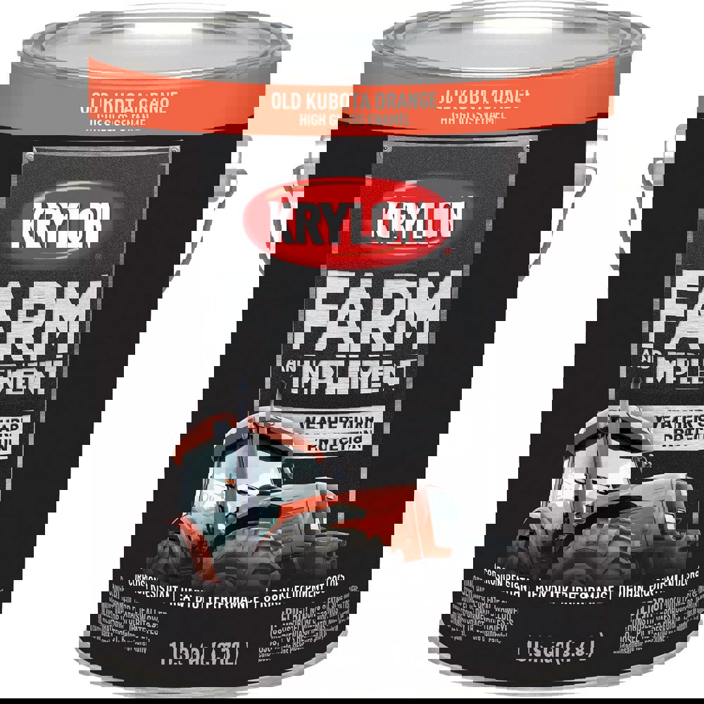 Paints; Product Type: Brush-On ; Color Family: Orange ; Color: Old Kubota Orange ; Finish: High-Gloss ; Applicable Material: Wood; Metal ; Indoor/Outdoor: Outdoor